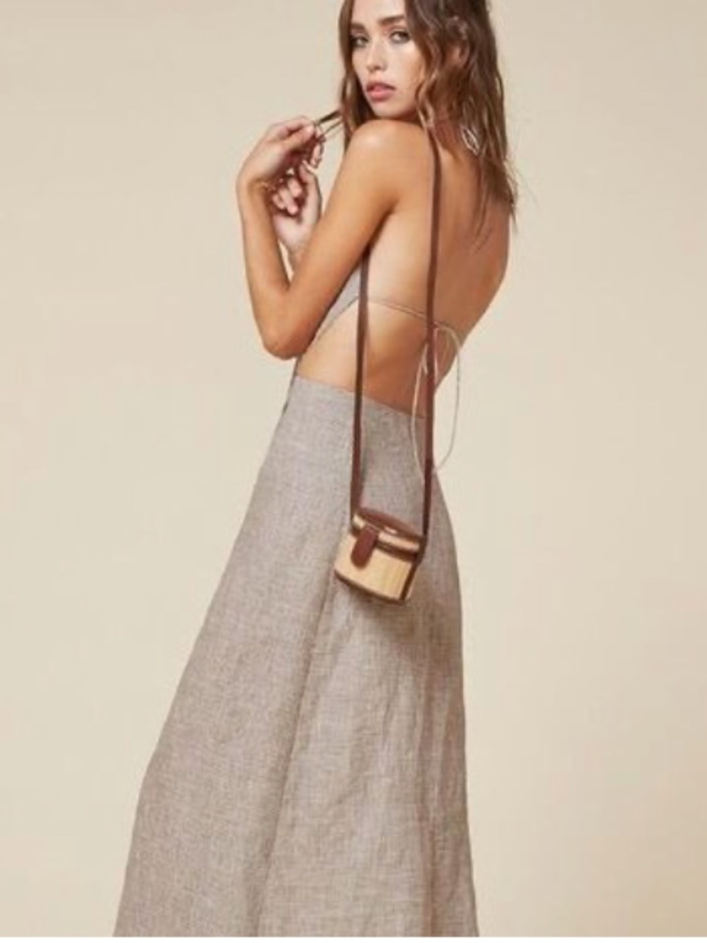 LUSH halter style dress with open back L